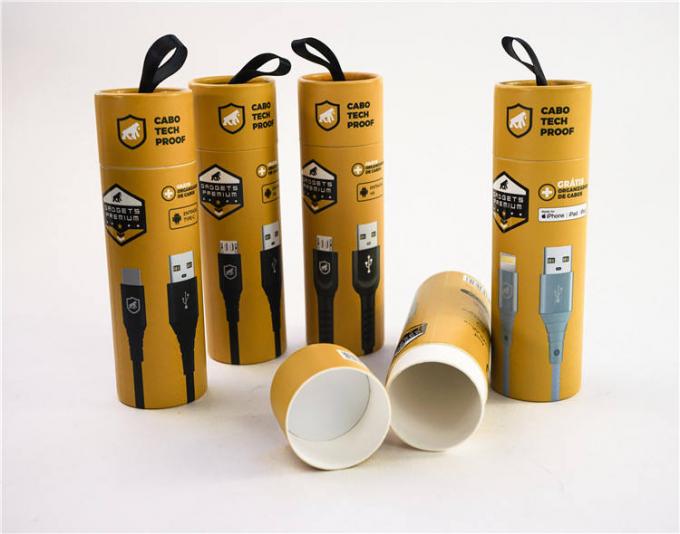 Tubo criativo impresso de alta qualidade do papel de embalagem do círculo que empacota para o empacotamento de alimento