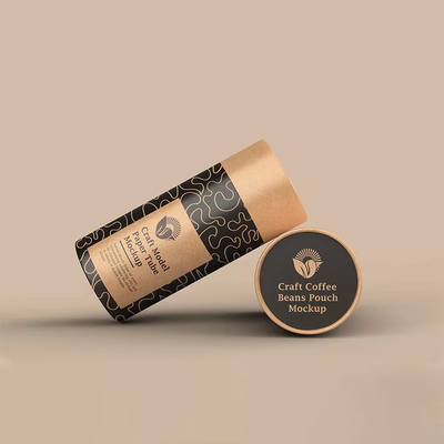 O recipiente de Bean Packaging Cylinder Round Paper do café biodegradável esvazia