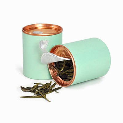Cilindro de papelão de grau alimentício hermético com tampa removível Café Chá Proteína em pó Tubo de embalagem