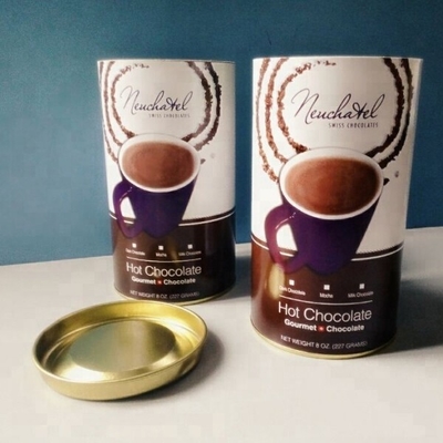 Latas compostas de papel herméticas, recipientes do cilindro do cartão de 63mm