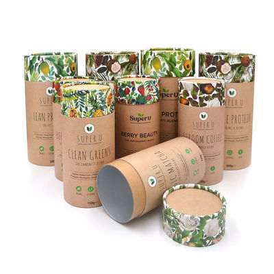 Embalagem de superalimento em pó biodegradável 100% hermético de grau alimentício