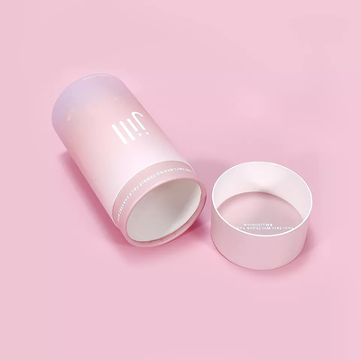 Caixa de papel de cilindro de embalagem de batom, recipientes de cosméticos ecológicos CMYK