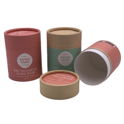 Tubo de papel kraft para shampoo, produto para cuidados com os cabelos, caixa de cosméticos, embalagem
