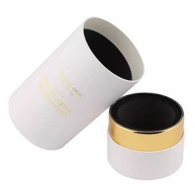 Perfume o cartucho branco que empacota, caixa cosmética superior lisa do tubo