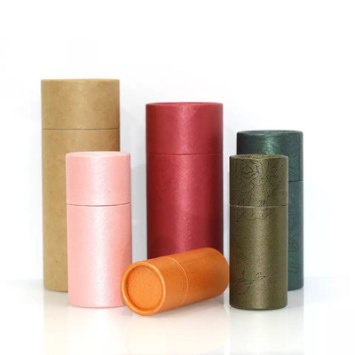 Tubo de papel para embalagem de óleo essencial de vários tamanhos Tubos de papel para embalagem de alimentos cosméticos CMYK