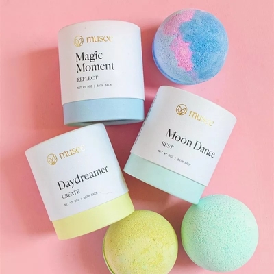 Bombas de banho de papelão com design personalizado Tubo ecológico para cuidados com a pele Tubo de embalagem para bálsamo de banho