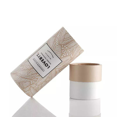 Embalagem de tubo cilíndrico de pasta de dente com impressão de caixas de embalagem redondas para cuidados pessoais cosméticos