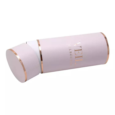 Logo Round Cylinder Container Eco impresso feito sob encomenda amigável para o véu do fato