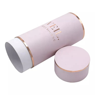 Logo Round Cylinder Container Eco impresso feito sob encomenda amigável para o véu do fato