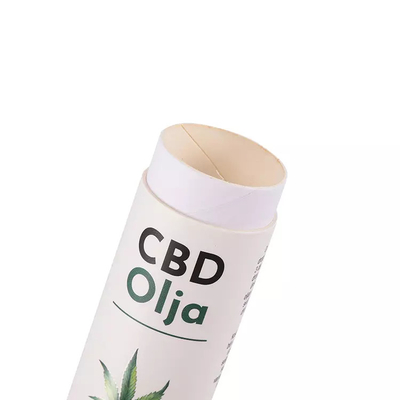 Embalagem de tubo de papel redondo de óleo essencial CBD 10ml Embalagem de tubos de cilindro de cosméticos