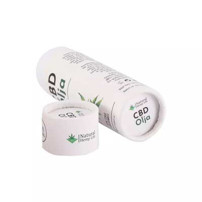 Embalagem de tubo de papel redondo de óleo essencial CBD 10ml Embalagem de tubos de cilindro de cosméticos