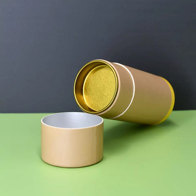 Recipiente hermético do tubo do papel do chá, empacotamento cosmético dos tubos do cilindro