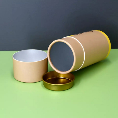 Recipiente hermético do tubo do papel do chá, empacotamento cosmético dos tubos do cilindro
