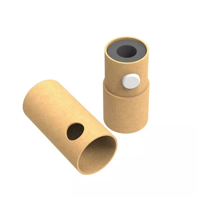 Recipiente de papel feito sob encomenda do tubo de Vape do cartão de Kraft com o botão da prova da criança