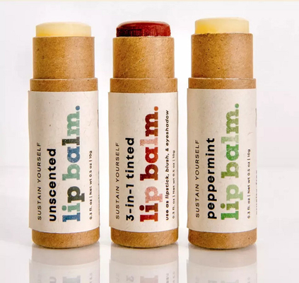 os tubos do bálsamo de bordo do papel de embalagem de 0.5oz, cartão do desodorizante do cartão levantam os tubos