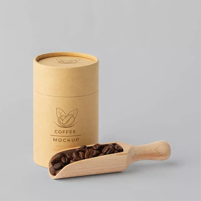 Logo Cylinder Food Packaging feito sob encomenda, tubo do papel de embalagem que empacota para o feijão de café