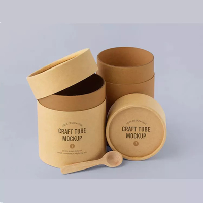 Logo Cylinder Food Packaging feito sob encomenda, tubo do papel de embalagem que empacota para o feijão de café