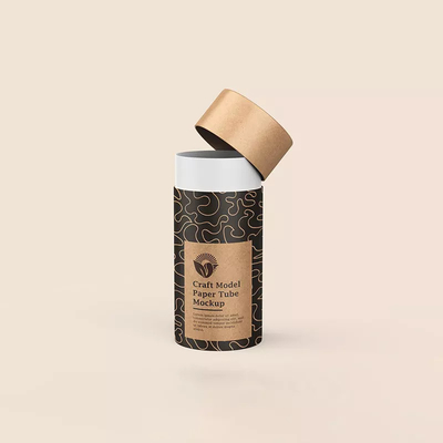 O recipiente de Bean Packaging Cylinder Round Paper do café biodegradável esvazia