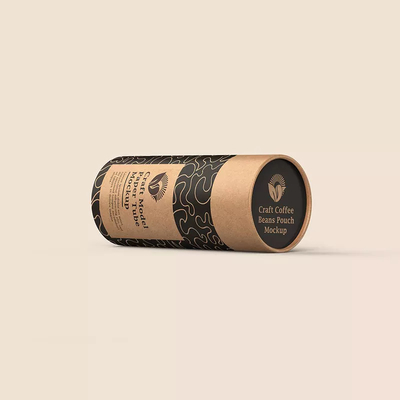 O recipiente de Bean Packaging Cylinder Round Paper do café biodegradável esvazia