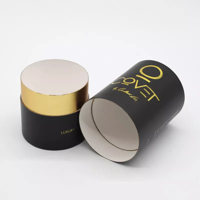 Carimbo de ouro feito sob encomenda Logo Cosmetic Paper Tube Packaging para a vela do perfume