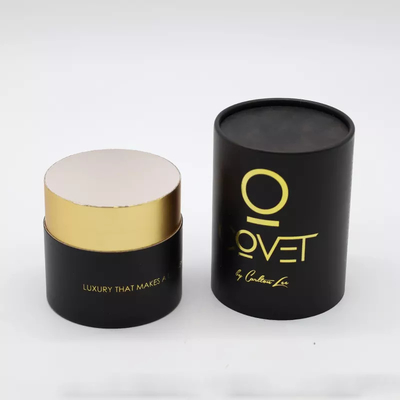 Carimbo de ouro feito sob encomenda Logo Cosmetic Paper Tube Packaging para a vela do perfume