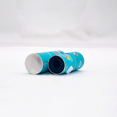 Tubo de papel redondo pequeno personalizado resistente a crianças com janela transparente