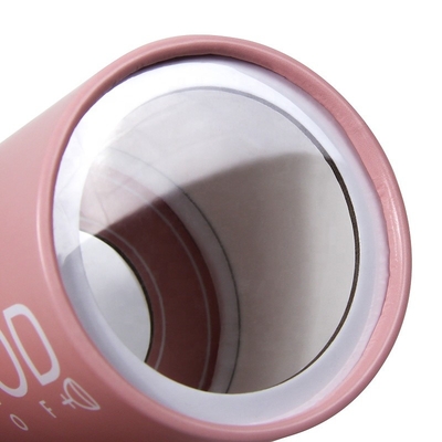 Embalagem de tubo de papel para copo menstrual com janela tubo reciclável para cuidados pessoais