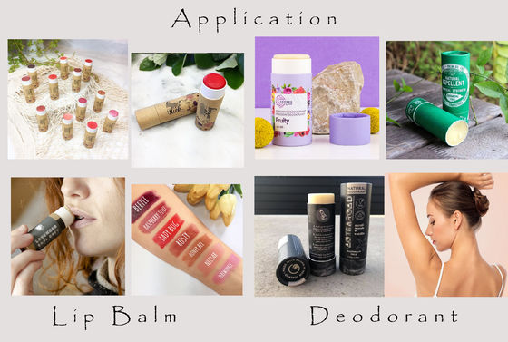 O envio biodegradável Compostable encaixota o diâmetro 0.5oz da altura 24mm de 76mm