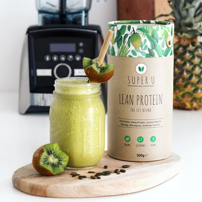 Embalagem de superalimento em pó biodegradável 100% hermético de grau alimentício