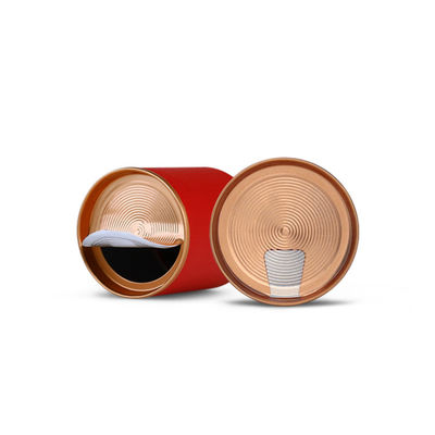 Cilindro de papelão de grau alimentício hermético com tampa removível Café Chá Proteína em pó Tubo de embalagem
