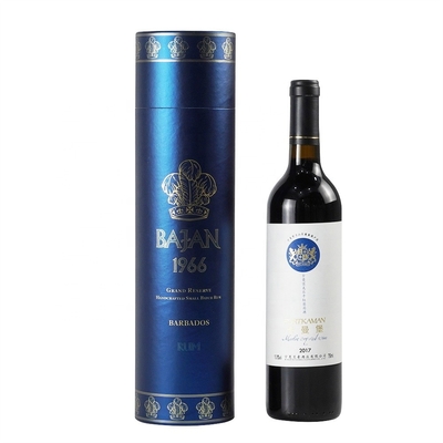 O descanso de veludo da caixa de exposição da garrafa de vinho da bebida introduziu Hotstamping gravado