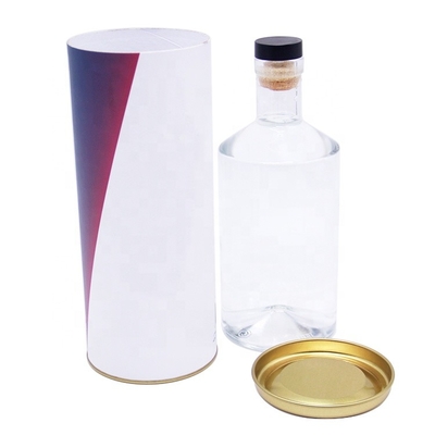 Caixa de presente da tampa do metal para a impressão de Champagne Bottle Biodegradable CMYK