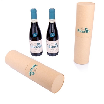 CMYK corrugou caixas de presente do vinho, Champagne Wine Tube Gift Box