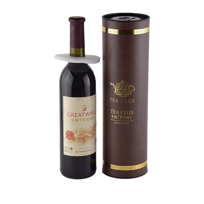 Tubo Hotstamping do vinho do cartão do licor para o empacotamento da garrafa de vidro