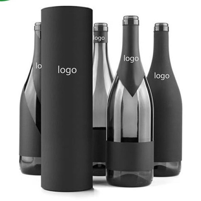 O tubo do vinho do cartão de CMYK que alinha o descanso de veludo da folha de alumínio introduziu