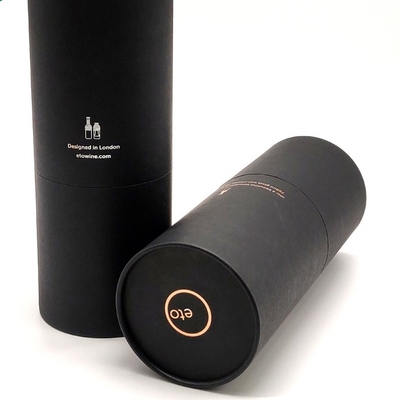 O tubo do vinho do cartão de CMYK que alinha o descanso de veludo da folha de alumínio introduziu