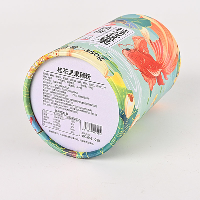 Empacotamento de alimento do cartucho do cilindro com tampa UVcoated do folha de Flandres