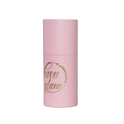 Tubo de papel cosmético luxuoso Matte Laminated introduzido espuma de empacotamento