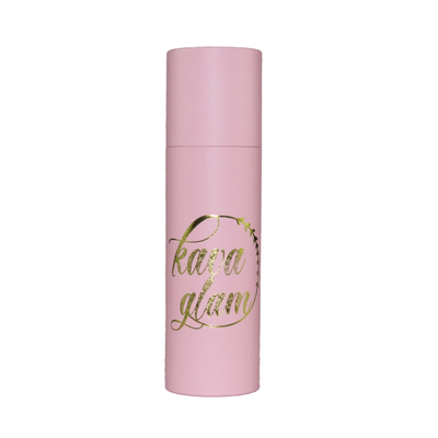 Tubo de papel cosmético luxuoso Matte Laminated introduzido espuma de empacotamento
