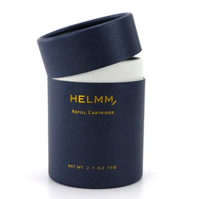 Caixas do cartão para a gravação cosmética de Silkprinting dos produtos cilíndrica