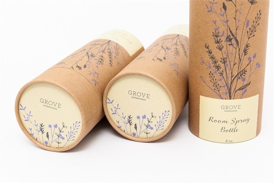 UV processou os tubos de papel biodegradáveis gravados para o desodorizante