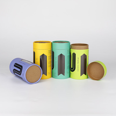 Tubo de papel reciclável que empacota com impressão UV do revestimento 4C da janela