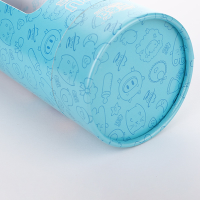 tubo do papel 100ml que empacota com janela, caixa de papel de gravação da janela do PVC