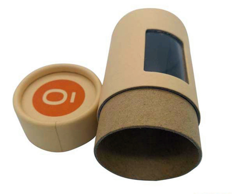 Tubo do papel de Flexo que empacota com janela, empacotamento claro da caixa de janela de 2mm