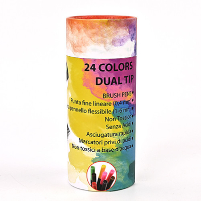 Latas compostas de papel do ODM, tubo de papel de 80mm que empacota Eco amigável