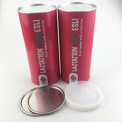 latas compostas de papel de 46mm, recipientes do cilindro do papel de Antimoisture