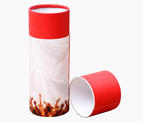 Tubo de papel Pen Holder do descanso de veludo, cilindros gravados do cartão com tampas